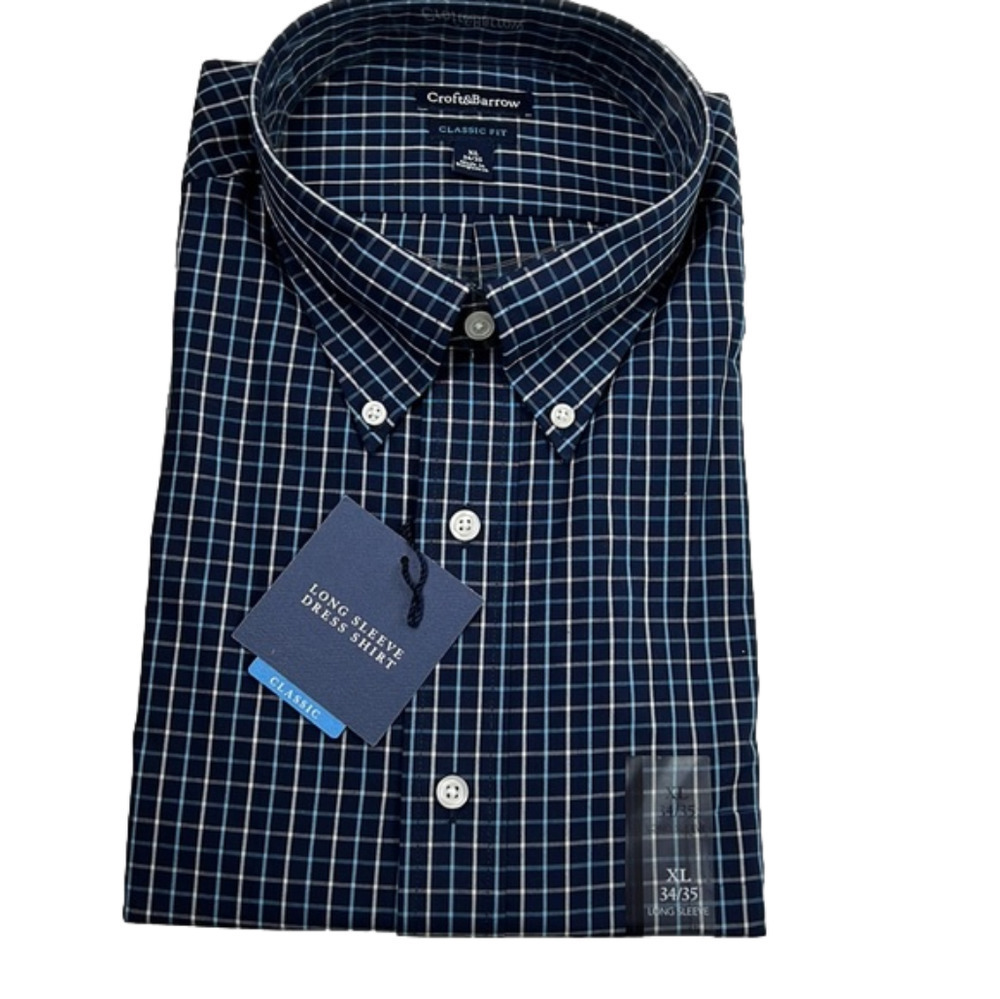 Men's NWT Croft & Barrow Classic Fit Dress Shirt